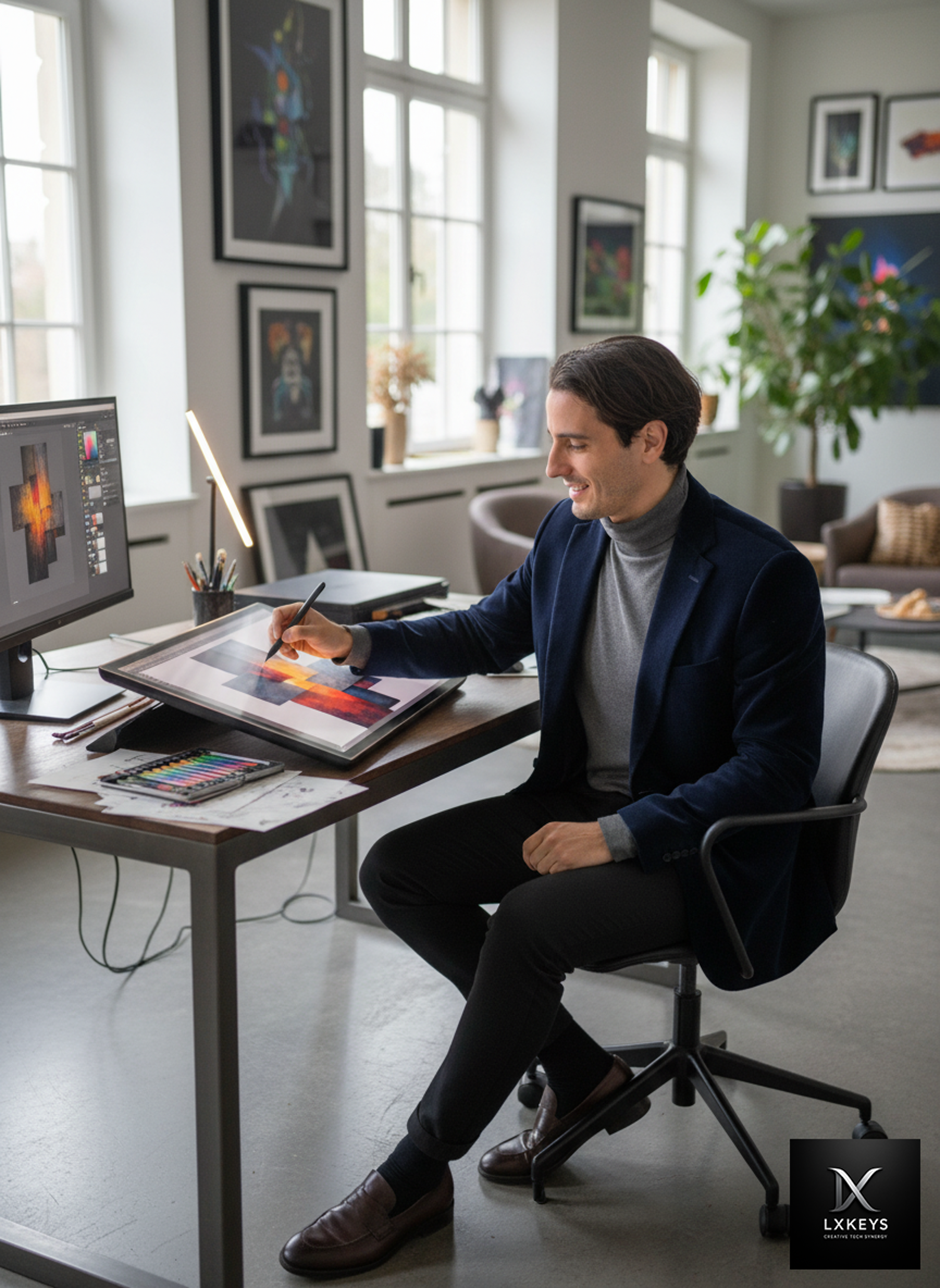 Professional portrait of Nabil Ziane, author and artist