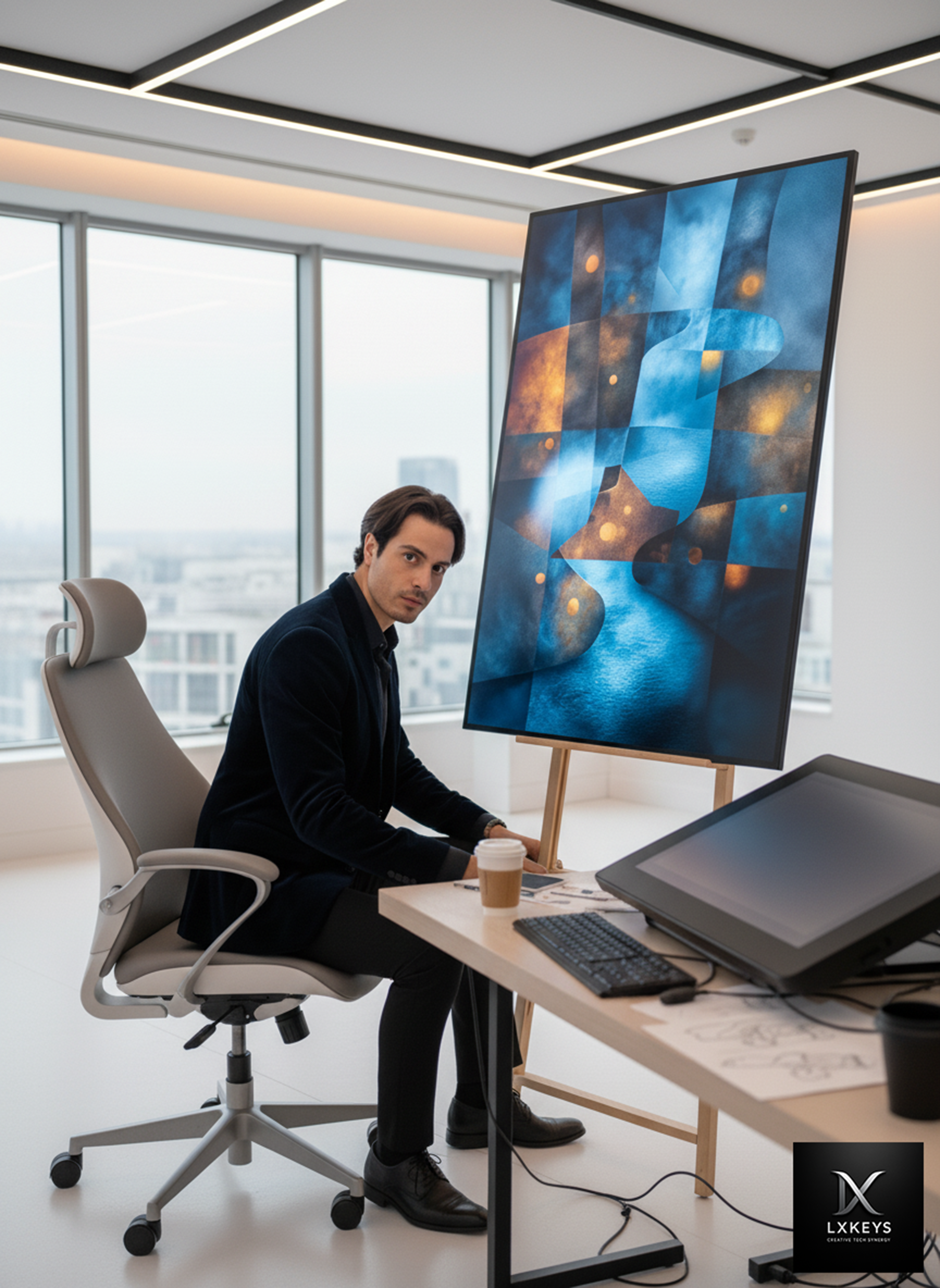 Professional portrait of Nabil Ziane, author and artist